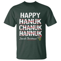 Funny Hanukkah T Shirt Happy Hanuk Chanuk Hannuk Jewish Christmas Menorah - Wonder Print Shop