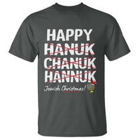 Funny Hanukkah T Shirt Happy Hanuk Chanuk Hannuk Jewish Christmas Menorah - Wonder Print Shop