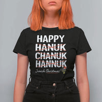 Funny Hanukkah T Shirt For Women Happy Hanuk Chanuk Hannuk Jewish Christmas Menorah - Wonder Print Shop