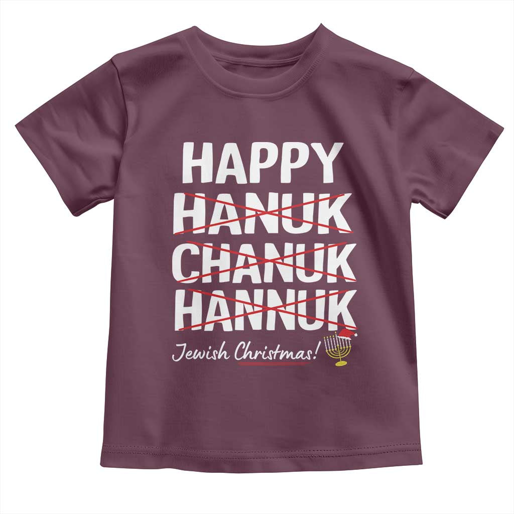 Funny Hanukkah Toddler T Shirt Happy Hanuk Chanuk Hannuk Jewish Christmas Menorah