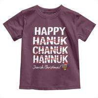 Funny Hanukkah Toddler T Shirt Happy Hanuk Chanuk Hannuk Jewish Christmas Menorah