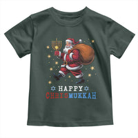 Funny Christmas Hanukkah Toddler T Shirt Happy Chrismukkah Santa Menorah