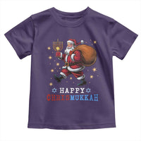 Funny Christmas Hanukkah Toddler T Shirt Happy Chrismukkah Santa Menorah