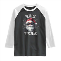 Funny Christmas Santa Raglan Shirt Skibidi Rizzmas Charisma Rizz Santa Claus - Wonder Print Shop