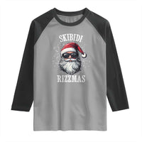 Funny Christmas Santa Raglan Shirt Skibidi Rizzmas Charisma Rizz Santa Claus - Wonder Print Shop