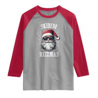 Funny Christmas Santa Raglan Shirt Skibidi Rizzmas Charisma Rizz Santa Claus - Wonder Print Shop