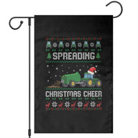 Spreading Christmas Cheer Garden Flag Funny Farming Tractor Xmas - Wonder Print Shop