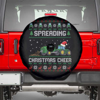 Spreading Christmas Cheer Spare Tire Cover Funny Farming Tractor Xmas - Wonder Print Shop