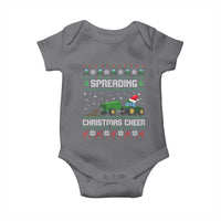 Spreading Christmas Cheer Baby Onesie Funny Farming Tractor Xmas - Wonder Print Shop