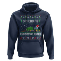 Spreading Christmas Cheer Hoodie Funny Farming Tractor Xmas - Wonder Print Shop