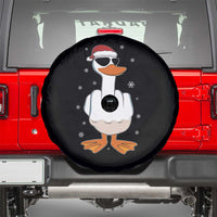 Funny Christmas Offensive Rude Duck Spare Tire Cover I Dont Give A Duck Middle Finger Xmas - Wonder Print Shop