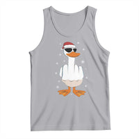 Funny Christmas Offensive Rude Duck Tank Top I Dont Give A Duck Middle Finger Xmas - Wonder Print Shop