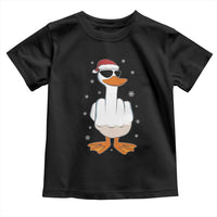 Funny Christmas Offensive Rude Duck Toddler T Shirt I Dont Give A Duck Middle Finger Xmas - Wonder Print Shop