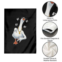 Funny 67 Cool Silly Goose Hip Hop Gangster Garden Flag - Wonder Print Shop