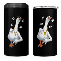 Funny 67 Cool Silly Goose Hip Hop Gangster 4 in 1 Can Cooler Tumbler - Wonder Print Shop