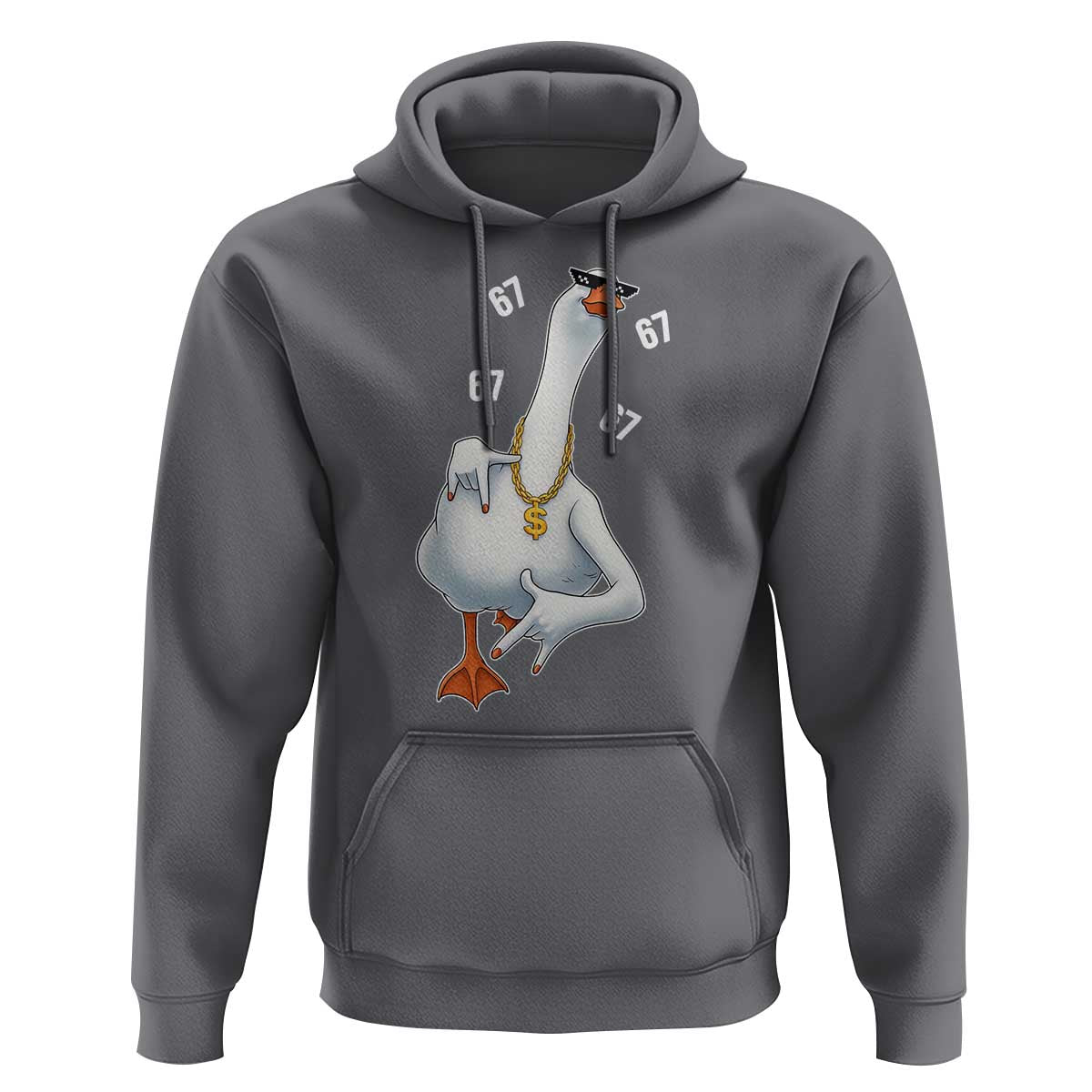 Funny 67 Cool Silly Goose Hip Hop Gangster Hoodie - Wonder Print Shop
