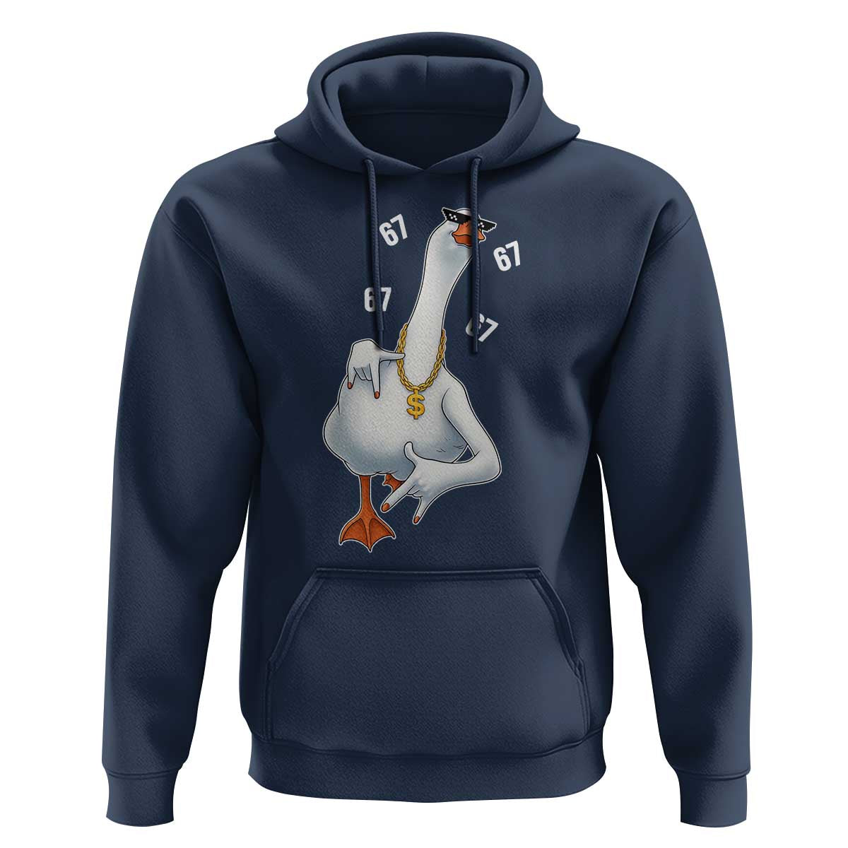 Funny 67 Cool Silly Goose Hip Hop Gangster Hoodie - Wonder Print Shop