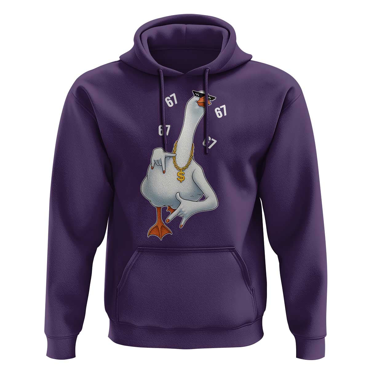 Funny 67 Cool Silly Goose Hip Hop Gangster Hoodie - Wonder Print Shop