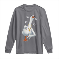 Funny 67 Cool Silly Goose Hip Hop Gangster Long Sleeve Shirt - Wonder Print Shop
