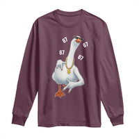 Funny 67 Cool Silly Goose Hip Hop Gangster Long Sleeve Shirt - Wonder Print Shop