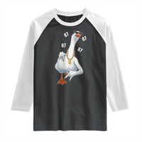 Funny 67 Cool Silly Goose Hip Hop Gangster Raglan Shirt - Wonder Print Shop