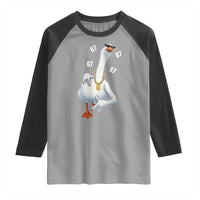 Funny 67 Cool Silly Goose Hip Hop Gangster Raglan Shirt - Wonder Print Shop
