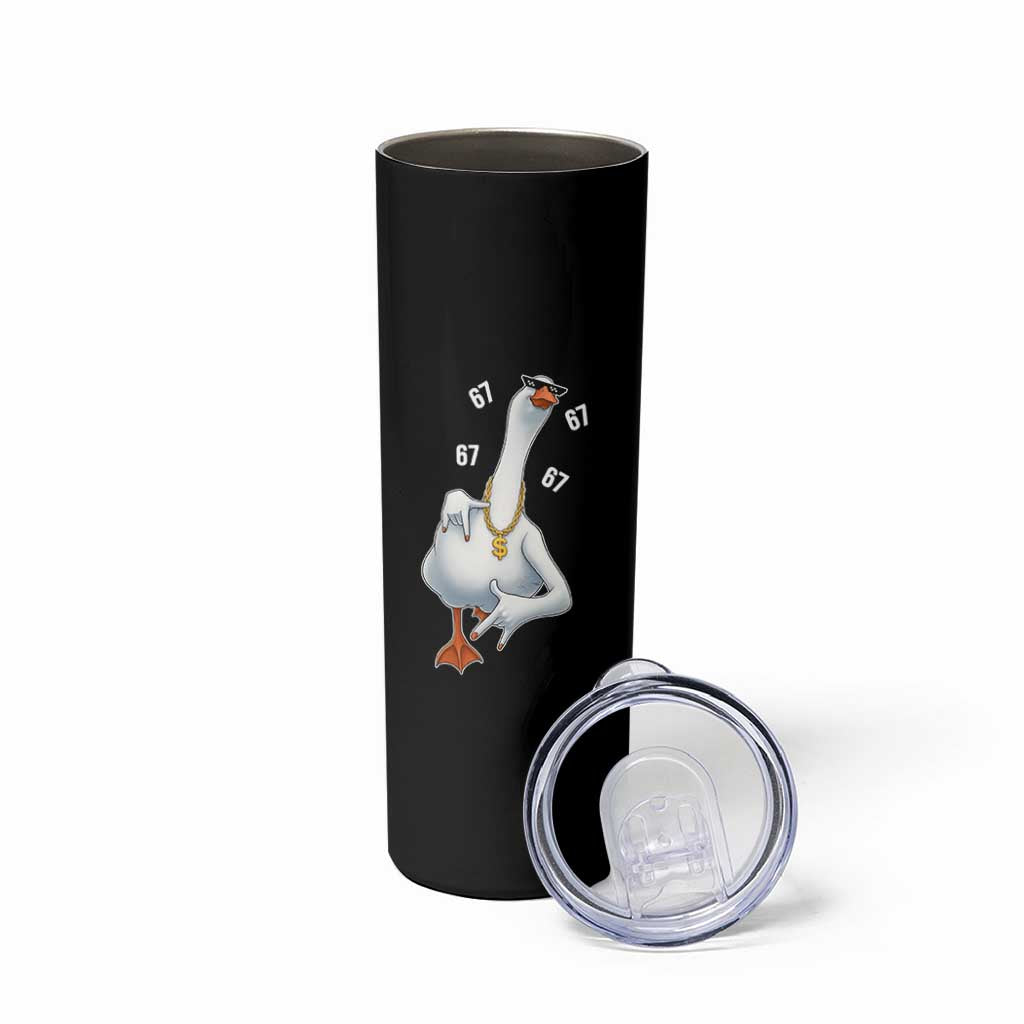 Funny 67 Cool Silly Goose Hip Hop Gangster Skinny Tumbler - Wonder Print Shop