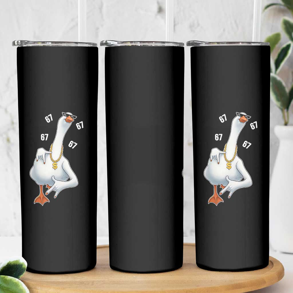 Funny 67 Cool Silly Goose Hip Hop Gangster Skinny Tumbler - Wonder Print Shop