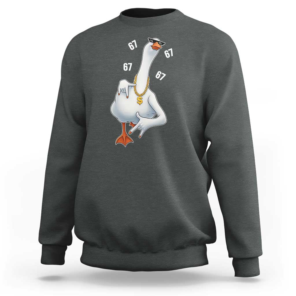 Funny 67 Cool Silly Goose Hip Hop Gangster Sweatshirt - Wonder Print Shop