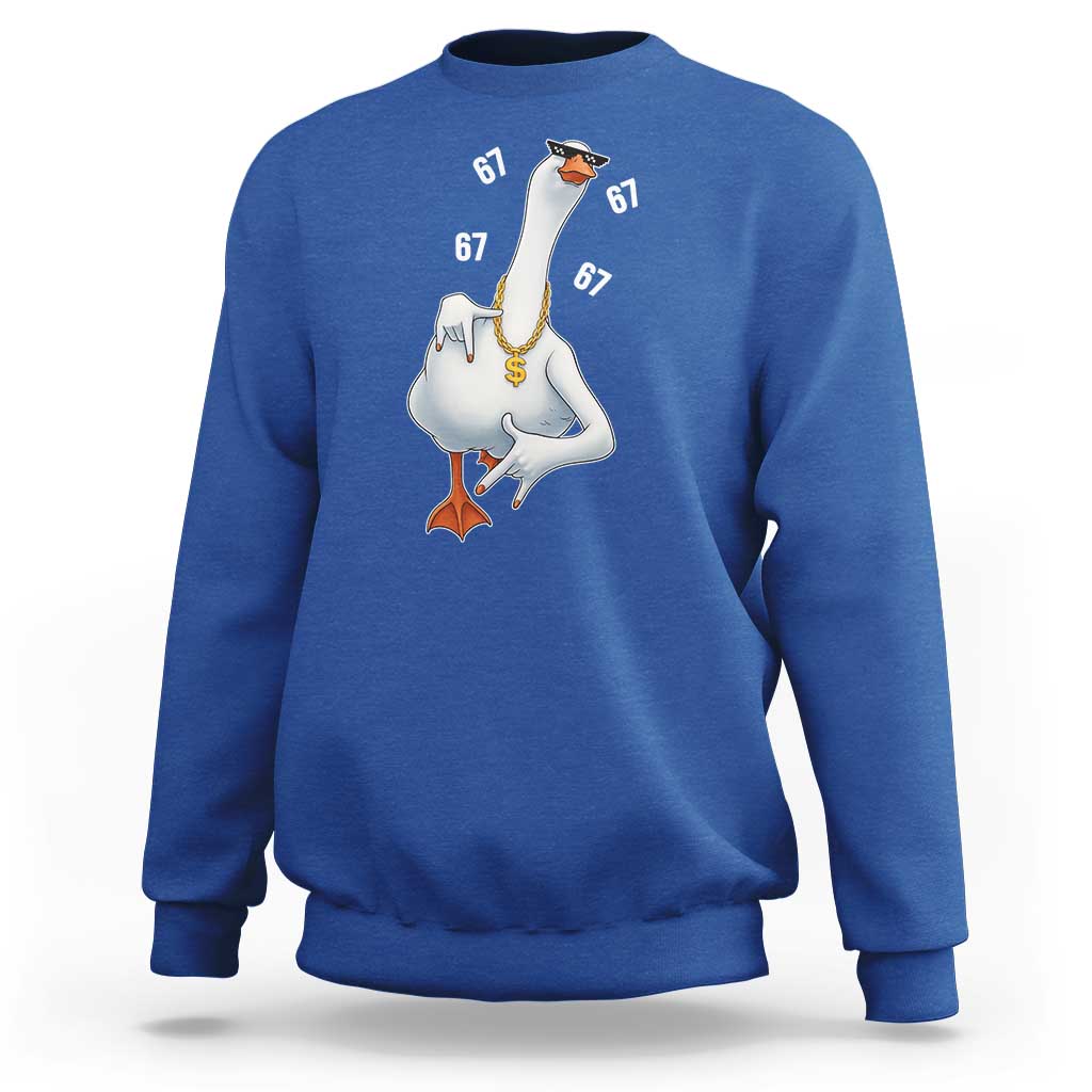 Funny 67 Cool Silly Goose Hip Hop Gangster Sweatshirt - Wonder Print Shop