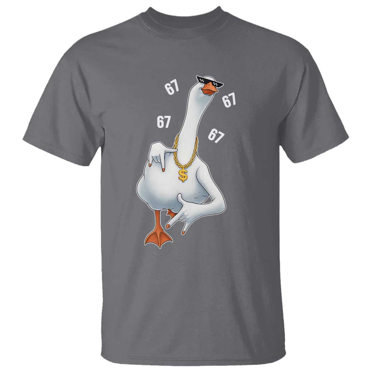 Funny 67 Cool Silly Goose Hip Hop Gangster T Shirt - Wonder Print Shop