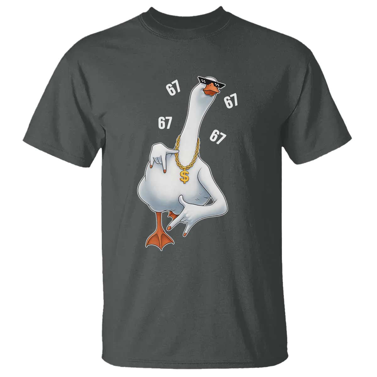 Funny 67 Cool Silly Goose Hip Hop Gangster T Shirt - Wonder Print Shop