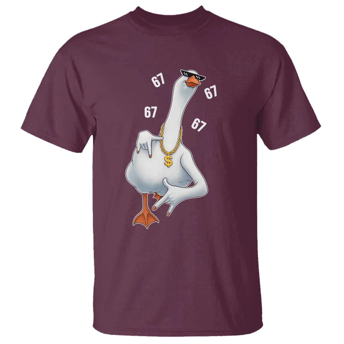 Funny 67 Cool Silly Goose Hip Hop Gangster T Shirt - Wonder Print Shop