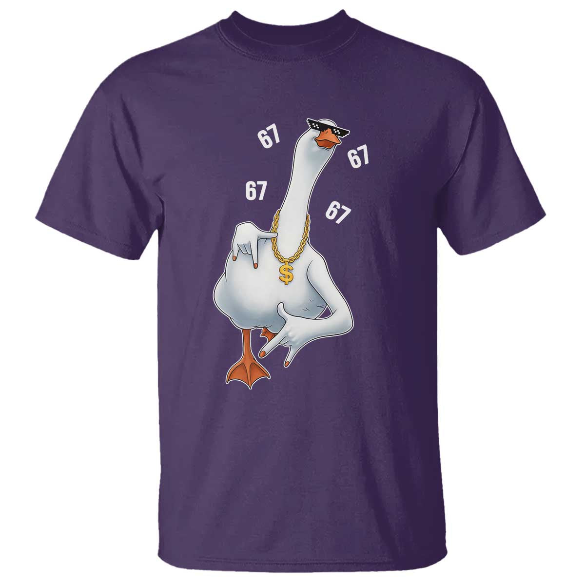 Funny 67 Cool Silly Goose Hip Hop Gangster T Shirt - Wonder Print Shop