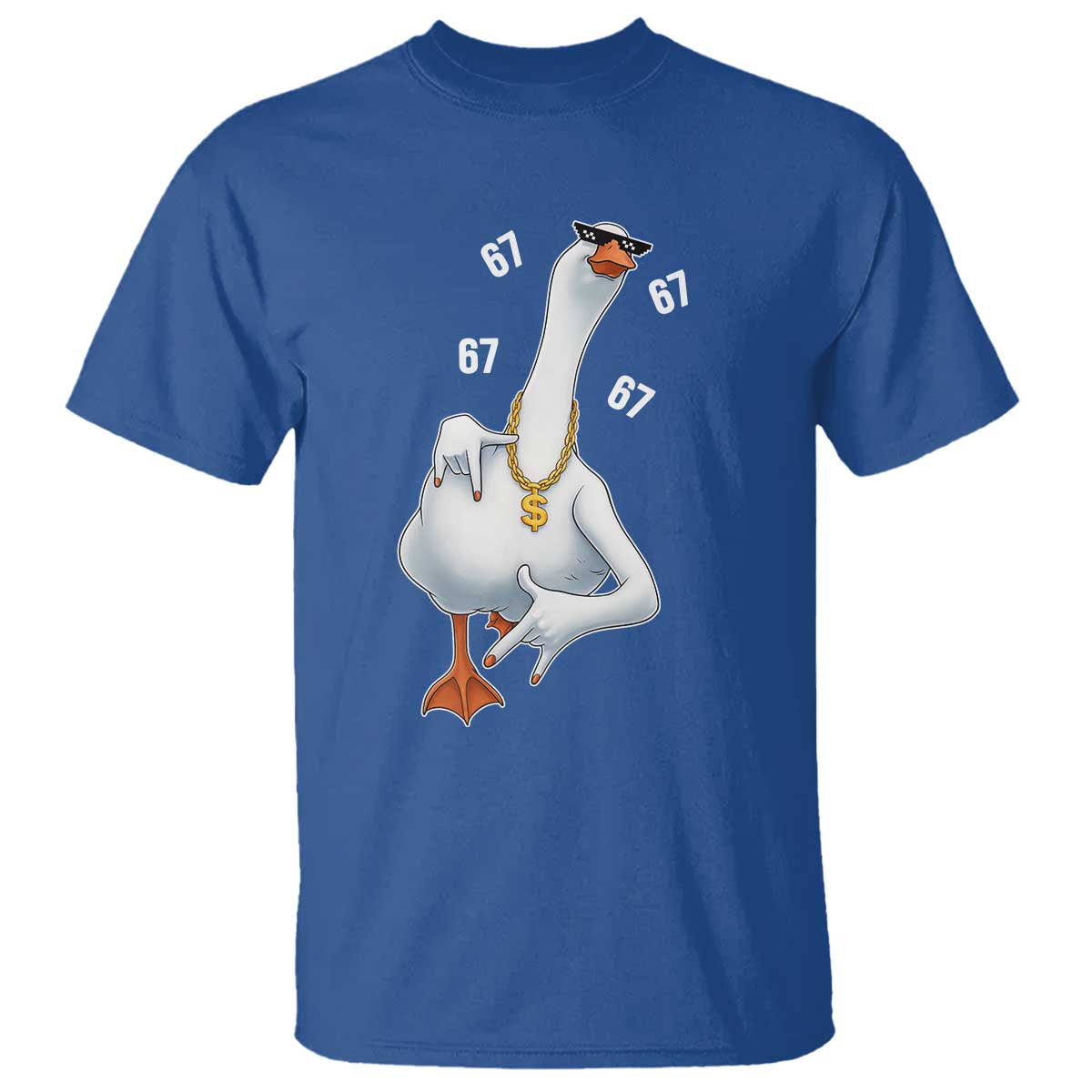 Funny 67 Cool Silly Goose Hip Hop Gangster T Shirt - Wonder Print Shop