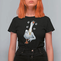 Funny 67 Cool Silly Goose Hip Hop Gangster T Shirt For Women - Wonder Print Shop