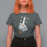 Funny 67 Cool Silly Goose Hip Hop Gangster T Shirt For Women - Wonder Print Shop