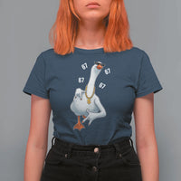 Funny 67 Cool Silly Goose Hip Hop Gangster T Shirt For Women - Wonder Print Shop
