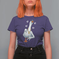Funny 67 Cool Silly Goose Hip Hop Gangster T Shirt For Women - Wonder Print Shop