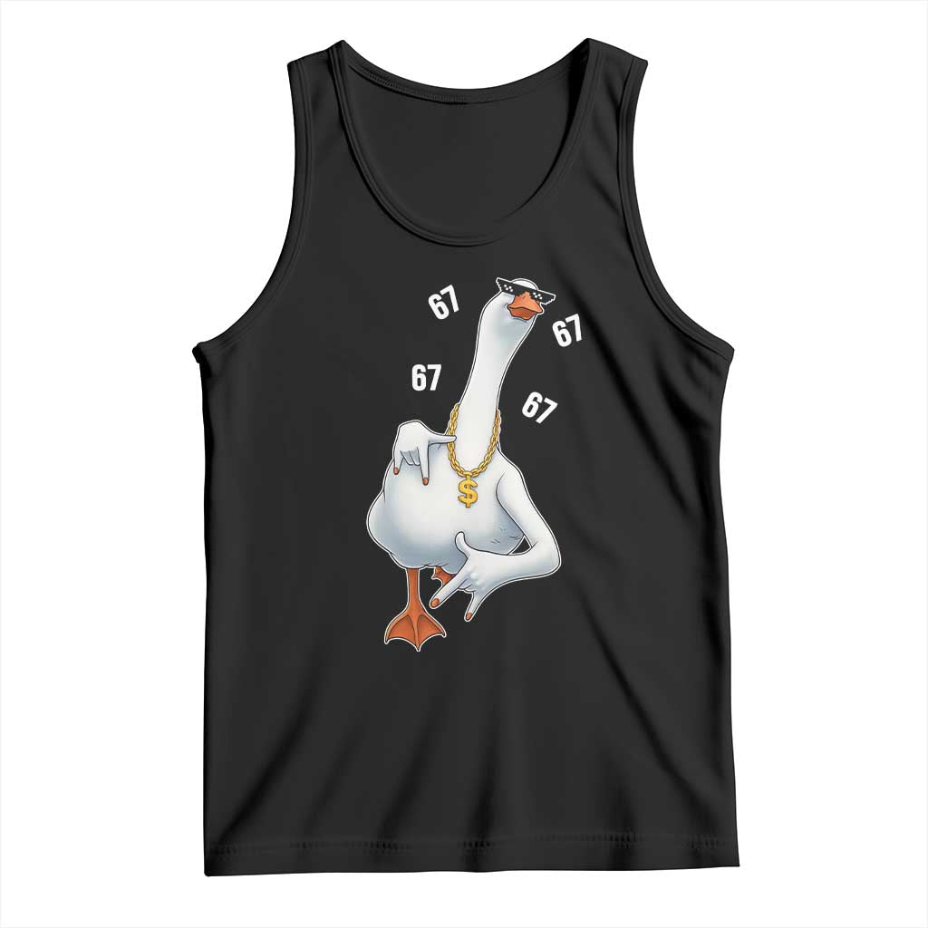 Funny 67 Cool Silly Goose Hip Hop Gangster Tank Top - Wonder Print Shop