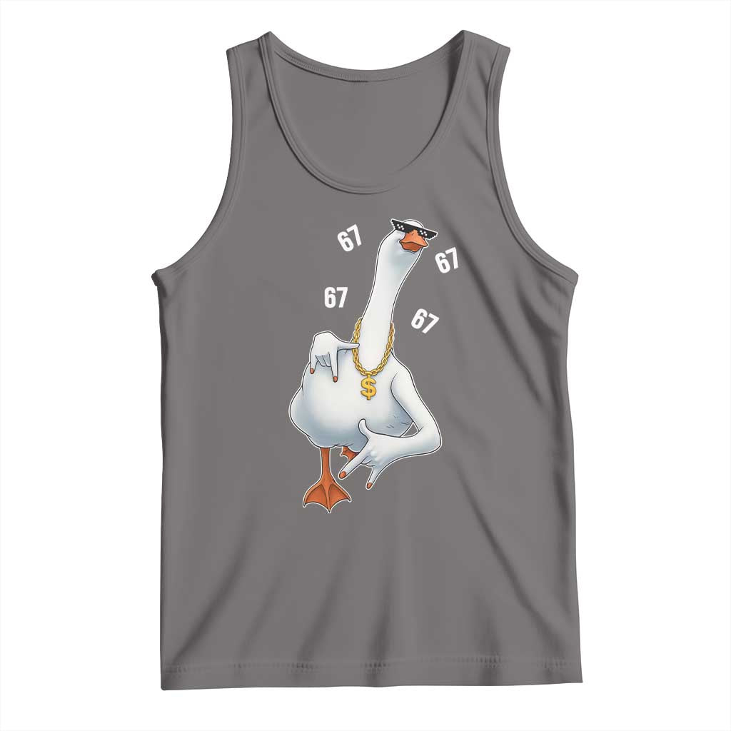 Funny 67 Cool Silly Goose Hip Hop Gangster Tank Top - Wonder Print Shop