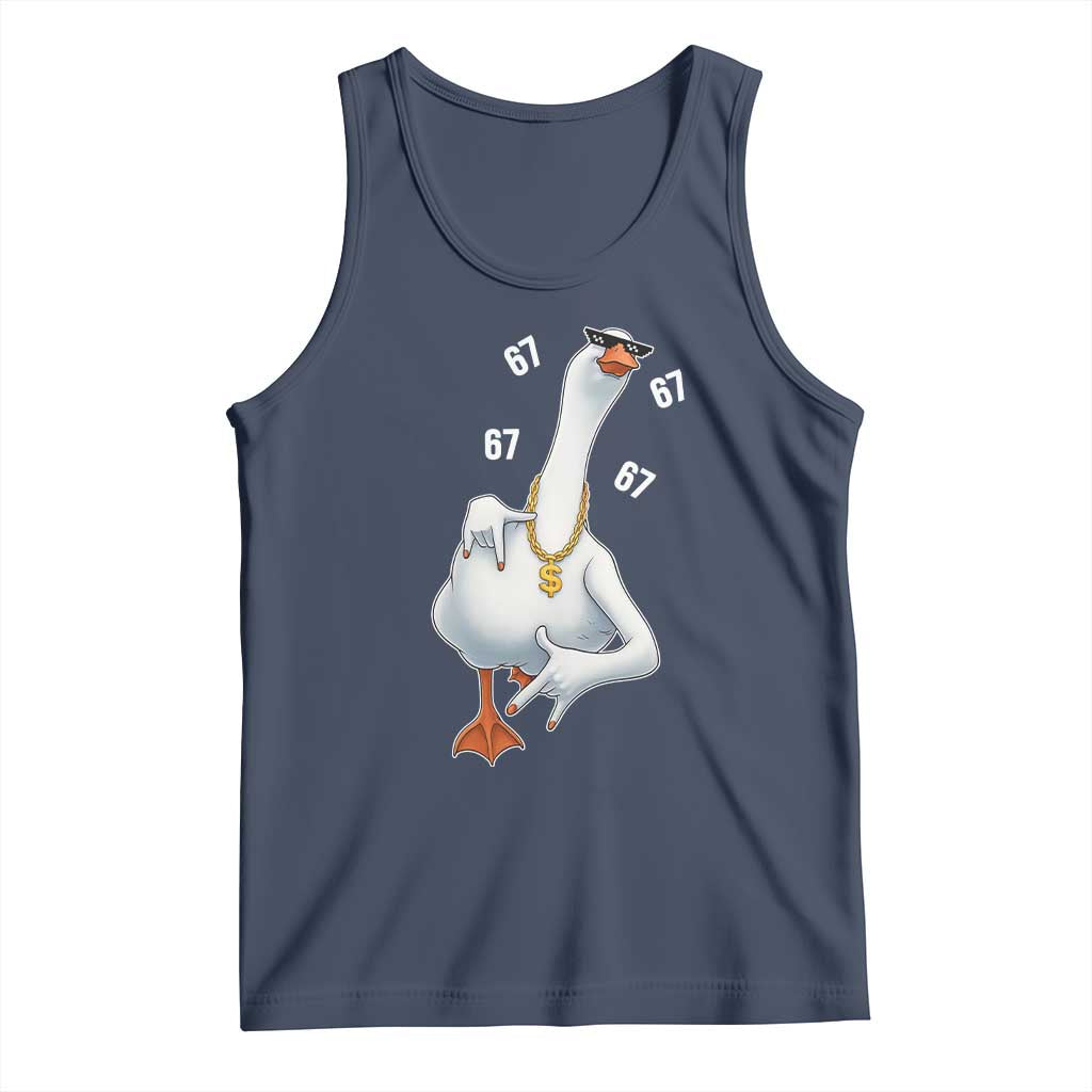 Funny 67 Cool Silly Goose Hip Hop Gangster Tank Top - Wonder Print Shop