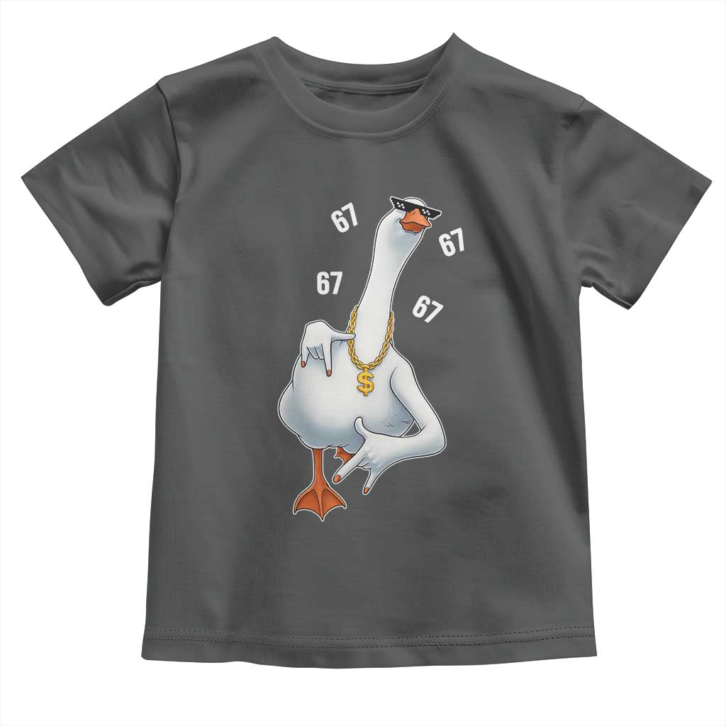Funny 67 Cool Silly Goose Hip Hop Gangster Toddler T Shirt - Wonder Print Shop
