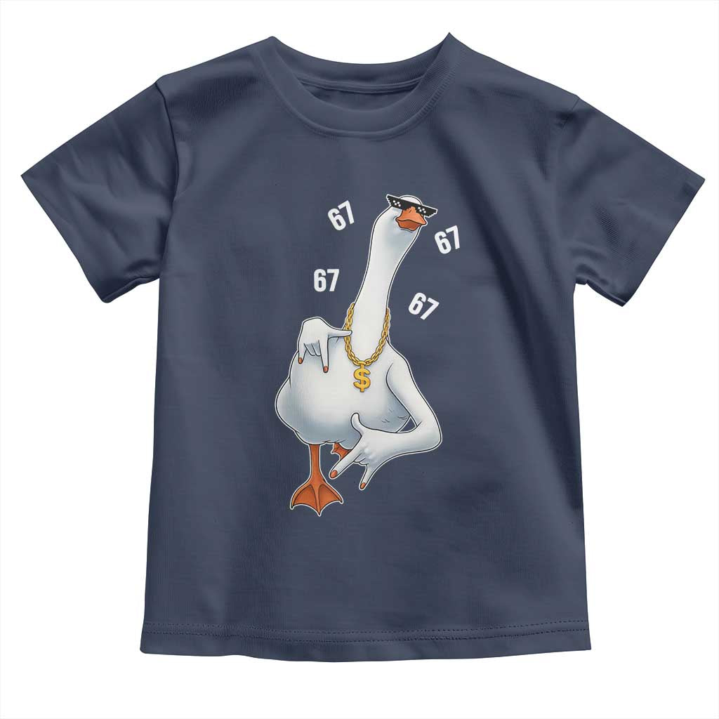 Funny 67 Cool Silly Goose Hip Hop Gangster Toddler T Shirt - Wonder Print Shop