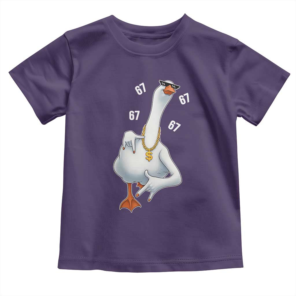 Funny 67 Cool Silly Goose Hip Hop Gangster Toddler T Shirt - Wonder Print Shop