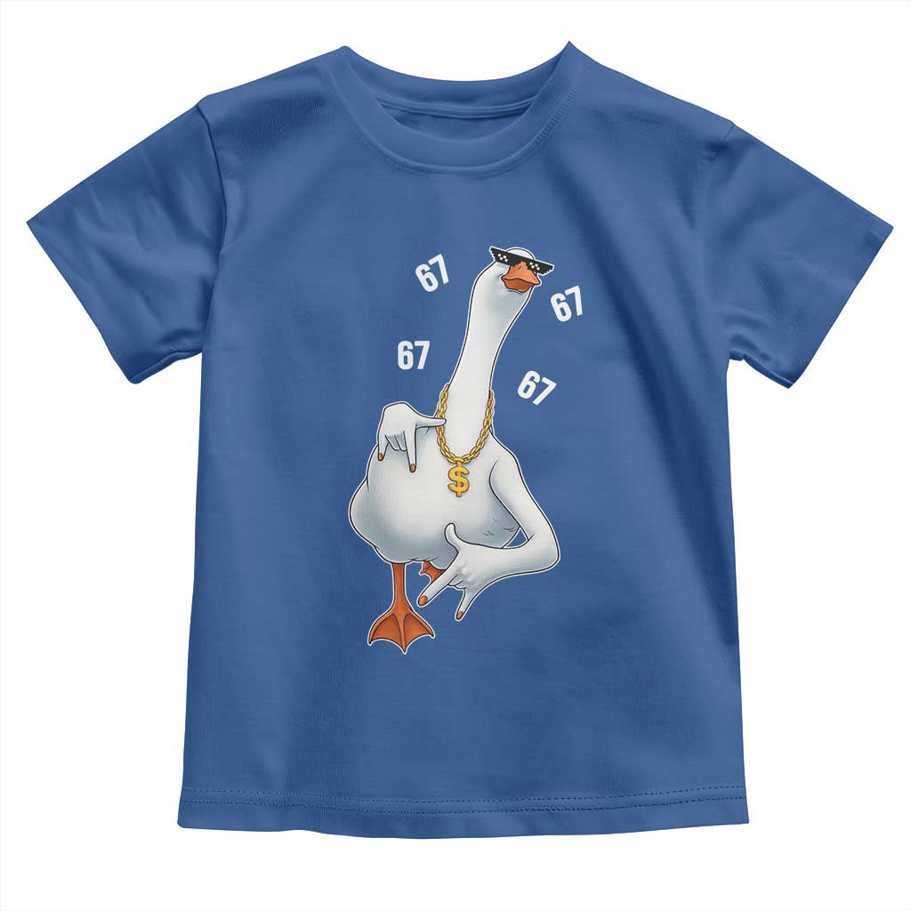 Funny 67 Cool Silly Goose Hip Hop Gangster Toddler T Shirt - Wonder Print Shop