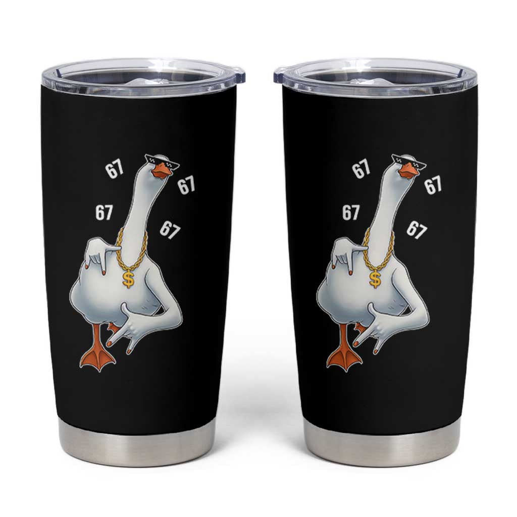 Funny 67 Cool Silly Goose Hip Hop Gangster Tumbler Cup - Wonder Print Shop
