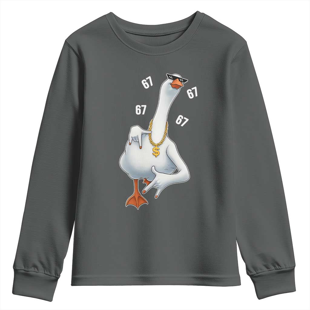 Funny 67 Cool Silly Goose Hip Hop Gangster Youth Sweatshirt - Wonder Print Shop