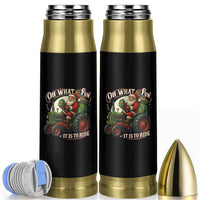 Funny Christmas Farmer Bullet Tumbler Oh What Fun It Is To Ride Santa Farm Tractor - Wonder Print Shop