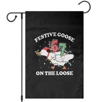 Funny Goose 67 Christmas Garden Flag Festive Goose On The Loose Six Seven Meme - Wonder Print Shop